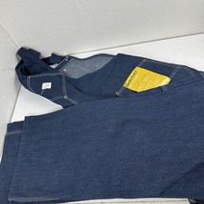 Vintage JC Penny Big Mac Square Back Indigo Denim Bib Overalls 46x29