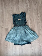 A Wish Come True 18940 The Riddle Lyrical Dance Costume Dress Size SA Green