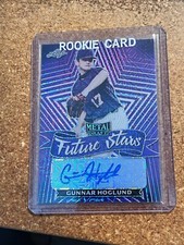 2021 Leaf Metal Draft Future Stars Purple # FS-GH1 Gunnar Hoglund Autograph 4/7