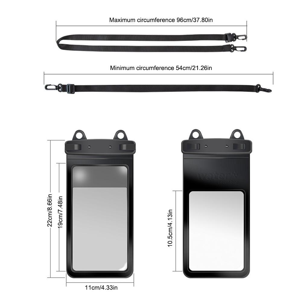 Waterproof Phone Case Swimming Bags Touch Screen Transparent Mobile