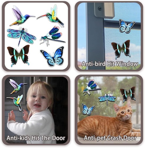 12 Pcs Screen Magnets Butterfly Dragonfly Hummingbird Door Protector... - Picture 3 of 7