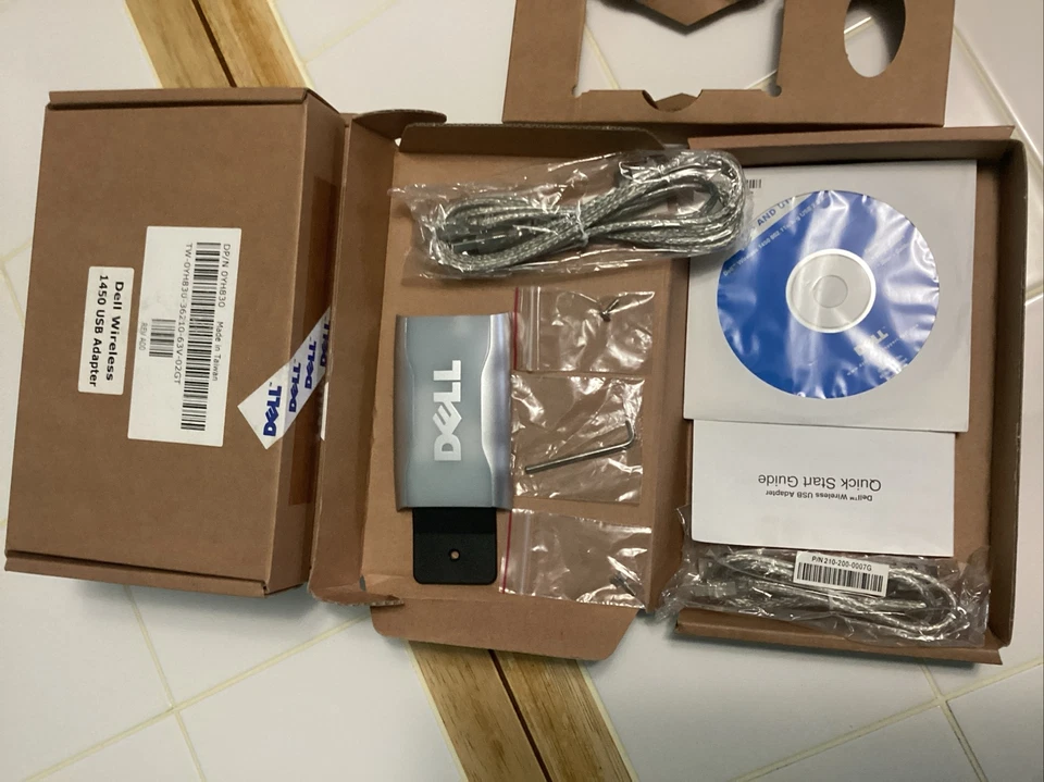 (4) DELL WIRELESS 1450 USB ADAPTER NEW SEALED - Image 2 of 4