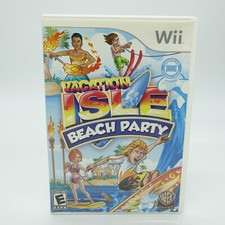 Vacation Isle: Beach Party (Nintendo Wii, 2010) Disc with Manual **TESTED**