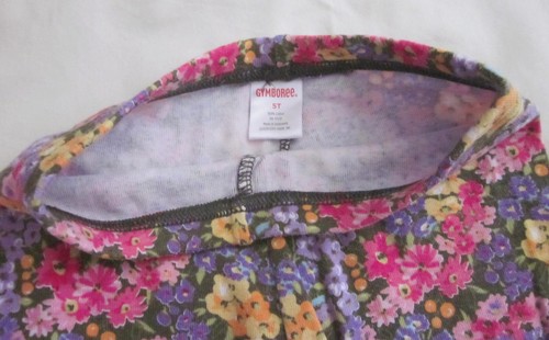 Gymboree leggings, multi-color, flower pattern, size 5T - Picture 3 of 4