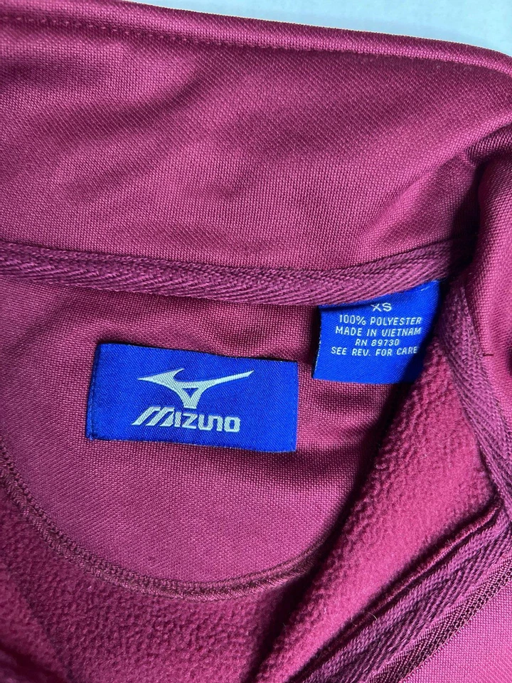 Chaqueta Mizuno Roja con Cremallera - Talla XS Foto 3 de 4