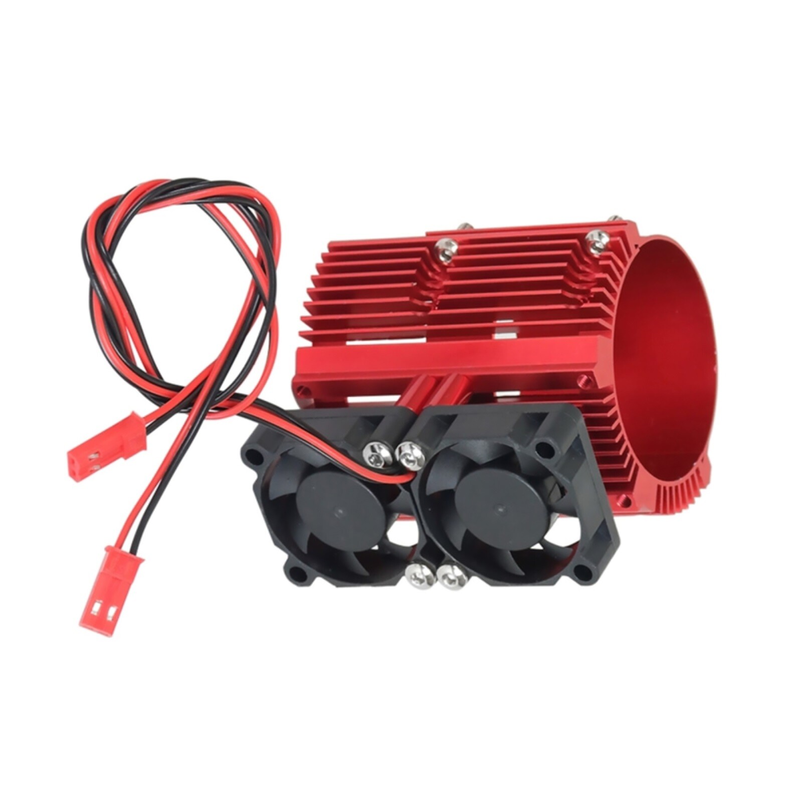 41-43MM Metal Motor Cooling Fan Red Adjustable Radiators for 1/8 1/10 RC Car.