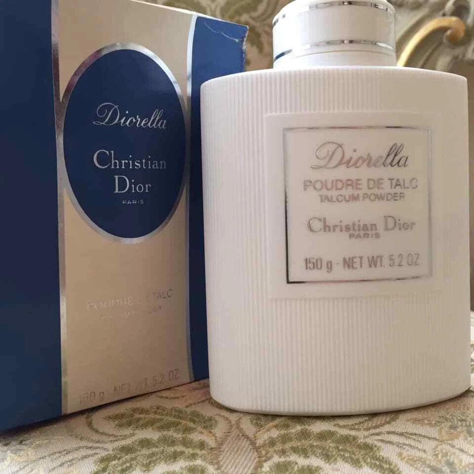 100%AUTHENTISCH BEYOND RARE DIOR DIORELLA PARFUM TALKUM TALKUMPUDER RIESIG150G