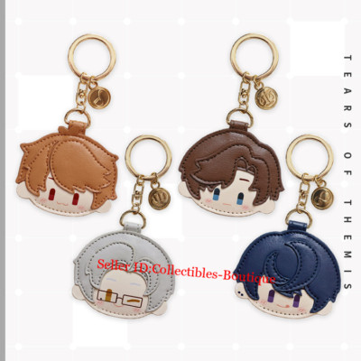 Offical Tears Of Themis Lu JingHe Xia Yan Zuo Ran Mo Yi PU Wallet Keychain Strap