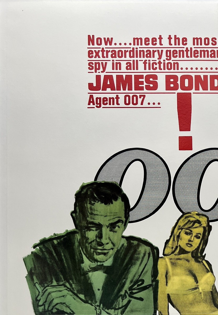 Original Vintage Movie Poster JAMES BOND DR. NO Re-Release 1980