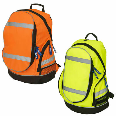 YOKO Reflective Backpack Rucksack Carry Bag Safety Hi Visibility Yellow  Orange