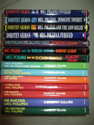 DOROTHY GILMAN 14 HCDJ Book Lot Complete MRS. POLLIFAX Cozy Mystery ...