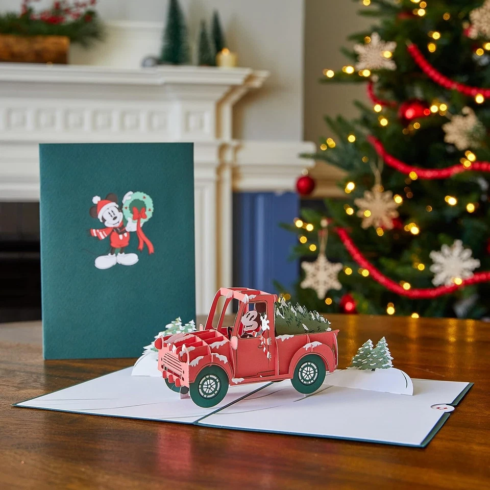 Lovepop Disney's Mickey Mouse Holiday Greetings Pop Up Card, 3D Card - Image 2 of 4