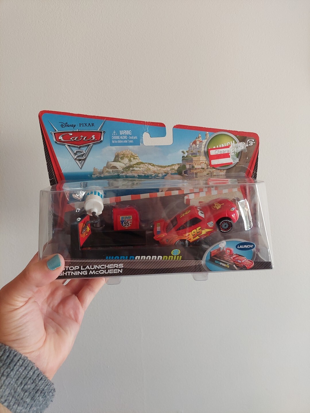 Disney Cars AUTHENTIC  ENGINEERING PACKAGE MCQUEEN PIT STOP LAUNCHER