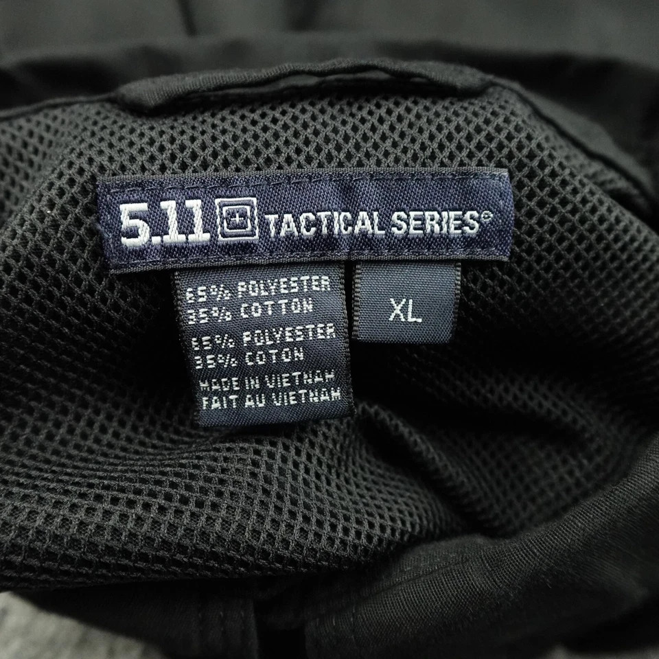 Camisa 5.11 Tactical Series Para Hombre Extra Grande Negra Taclite Pro Bolsillos Abotonados- Foto 3 de 4