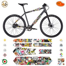 Bomber Heroes Cardboard Vinyl Strips Frame Bike Road Mtb Strip Sticker Kit