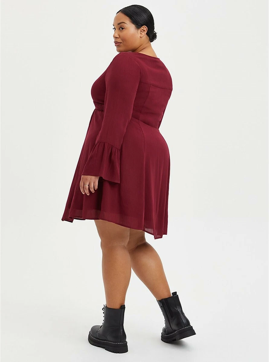 Torrid top maroon dress