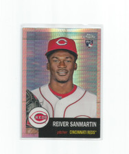 REIVER SANMARTIN (Reds) 2022 TOPPS CHROME PLAT ANNIV SILVER PRIZM ROOKIE #441