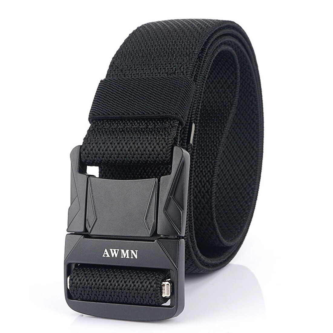 1.5inch Mens Stretch  Belts Quick Release Metal Buckle Elastic