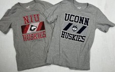 gen2 NIU & UCONN Huskies Boys Gray Tshirt Shirt Lot Of 2 Medium 10/12