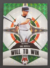 Cal Ripken Jr. 2022 Panini Mosaic Green Prizm Will to Win Baseball Card #12 (NM)