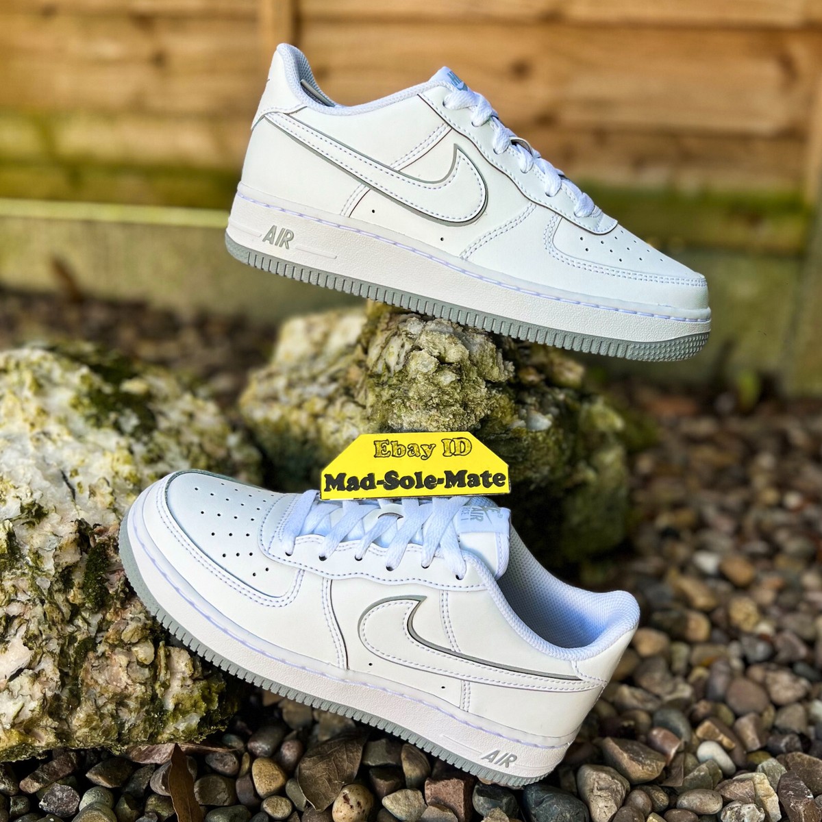 Nike Air Force Low GS White Wolf Grey DX5805 100 UK3 UK6