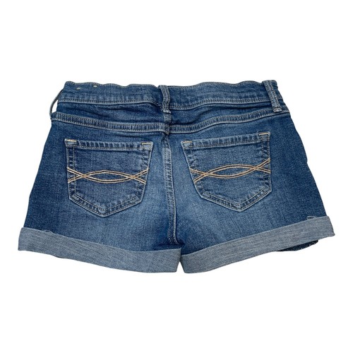 Abercrombie Kids Midi Shorts Medium Wash Distressed Girl’s size 11/12 - Picture 2 of 9