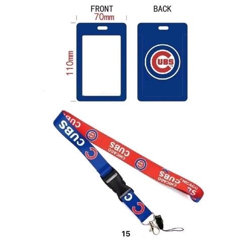 MLB Lanyard Keychain AND ID Tag Badge Holder Fan Gift PICK TEAM Dodgers AND MORE - Picture 8 of 17