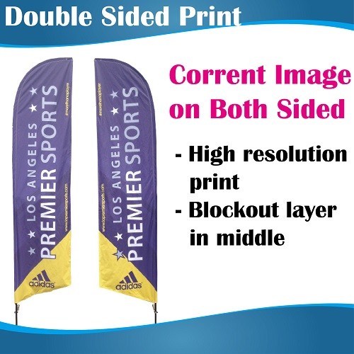 3m Outdoor HOT FOOD Flag Banner Feather Flags with Base - Picture 4 of 12