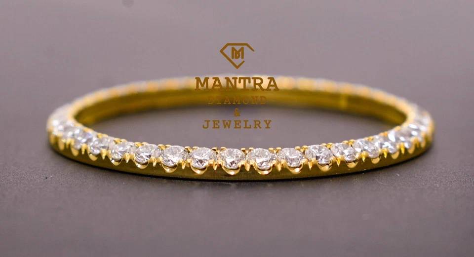 Bisel 36 mm 5 punteros 2,30 quilates bisel de diamantes personalizado para reloj con fecha Foto 3 de 4