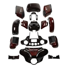 Fairing Bodywork Set Fit For Harley CVO Street Glide 14+ Black Forest&Wineberry