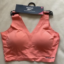 Reebok  light support Amina Bonded Bralette size S Coral