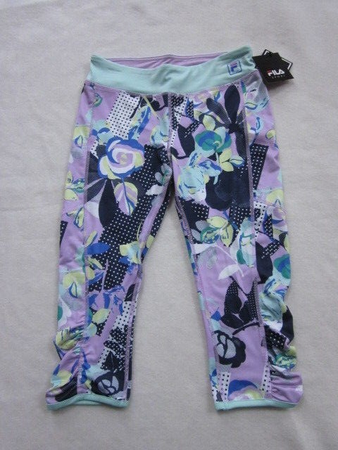 FILA SPORT LEGGINGS CAPRI BAMBINA TG M 10 12 NUOVI CON ETICHETTE