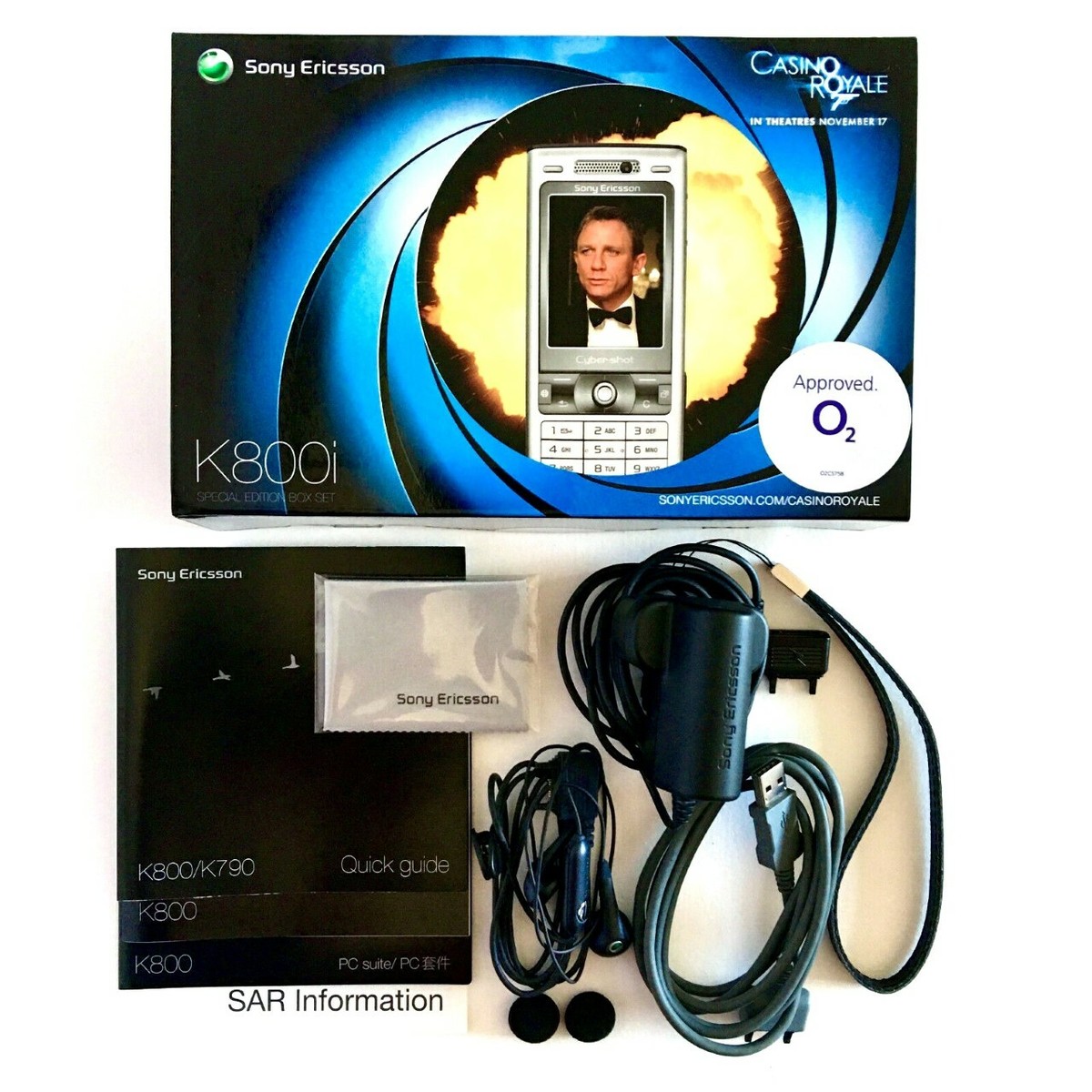 JAMES BOND 007 CASINO ROYALE SONY ERICSSON K800I PHONE JAMES BOND 007 CASINO ROYALE SONY ERICSSON K800I PHONE