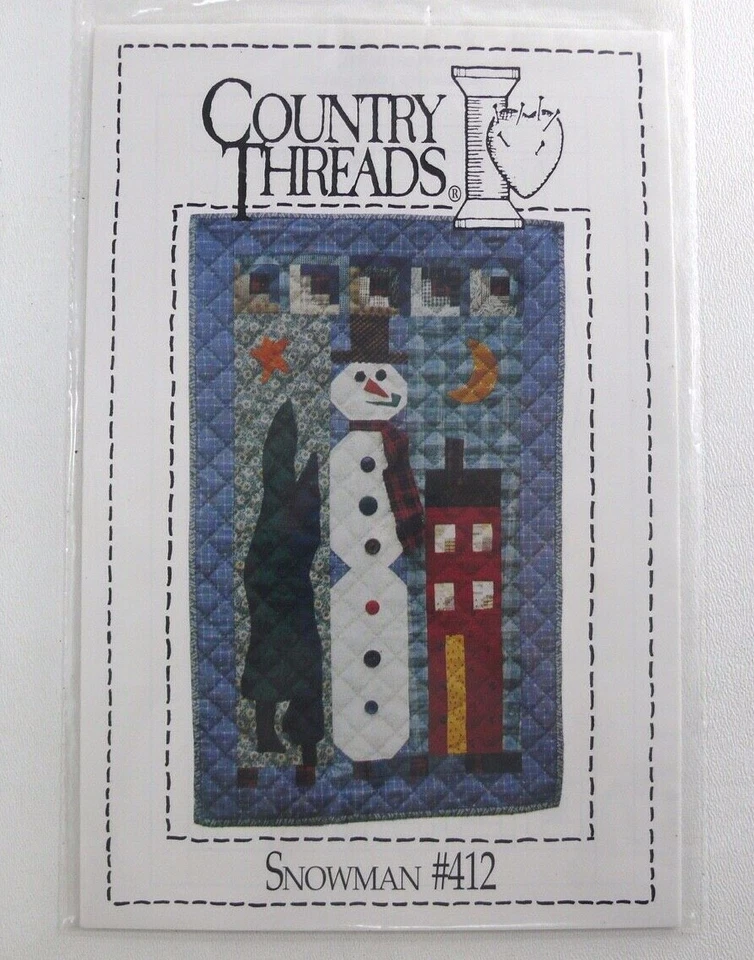 Juego de 3 patrones de colchas de Navidad nosotros tres reyes muñeco de nieve Papá Noel tapices Foto 2 de 4