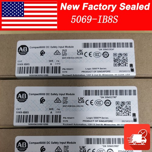 Allen-Bradley 5069-IB8S Safety Input Module 24VDC Free Shipping
