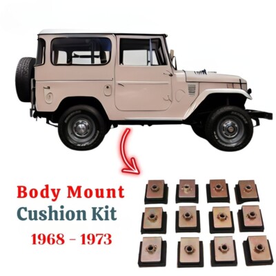 Body Mount Cushion Kit SET Toyota Land Cruiser FJ40 (1968-1973)