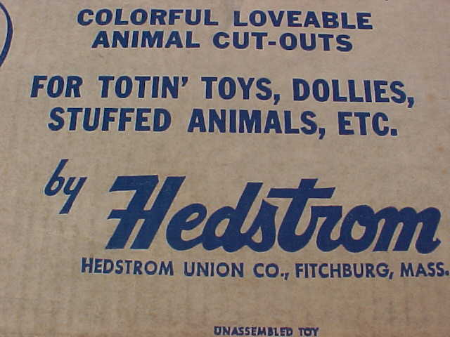 1950's HEDSTROM KIDDIE PLAY CART STYLE No. 6325 PUPPY SEALED OLD STOCK MIB 