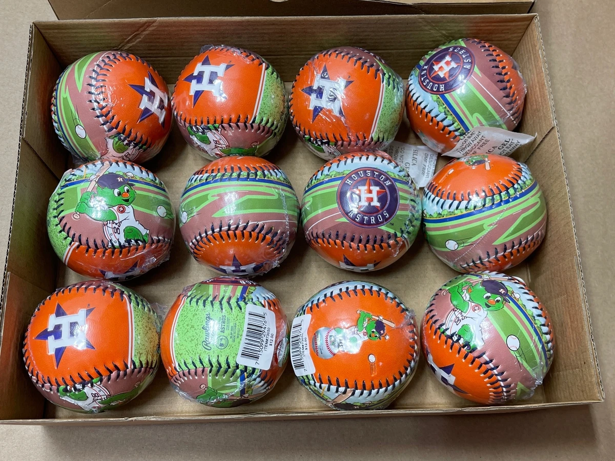 Baseball Commémoratif Rawlings – Houston Astros 1961-2021 – Officiel MLB – Cuir Blanc