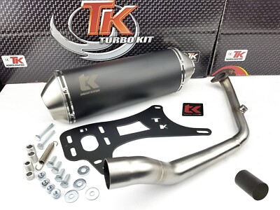 Turbo Kit G Max Edelstahl Auspuff + KAT Wottan Storm 125 R 4 Takt Storm-R 125 LC