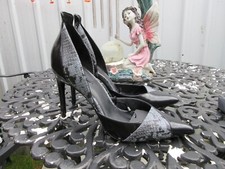 ZARA BLACK FAUX LEATHER SHOES SIZE 7 UK 40 EU BRAND NEW RRP £39.95