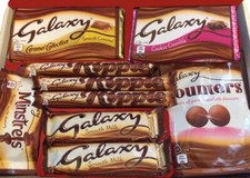 GALAXY CHOCOLATE HAMPER GIFT BOX Festive & Birthday Present personalised hamper