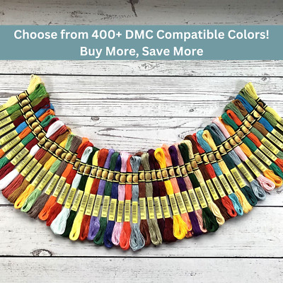 CXC Embroidery Thread - 6-Stranded Cotton Needlepoint Floss - DMC Compatible
