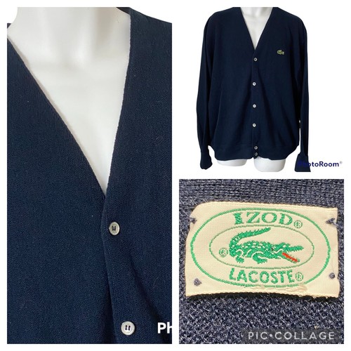Vintage Izod Lacoste Men's Cardigan 