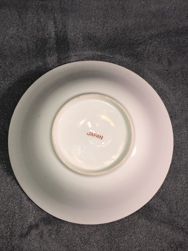 Vintage Westwood Fine China 7" Schüssel Lustreware blaues Band & rosa Rosenmuster - Bild 11 von 11