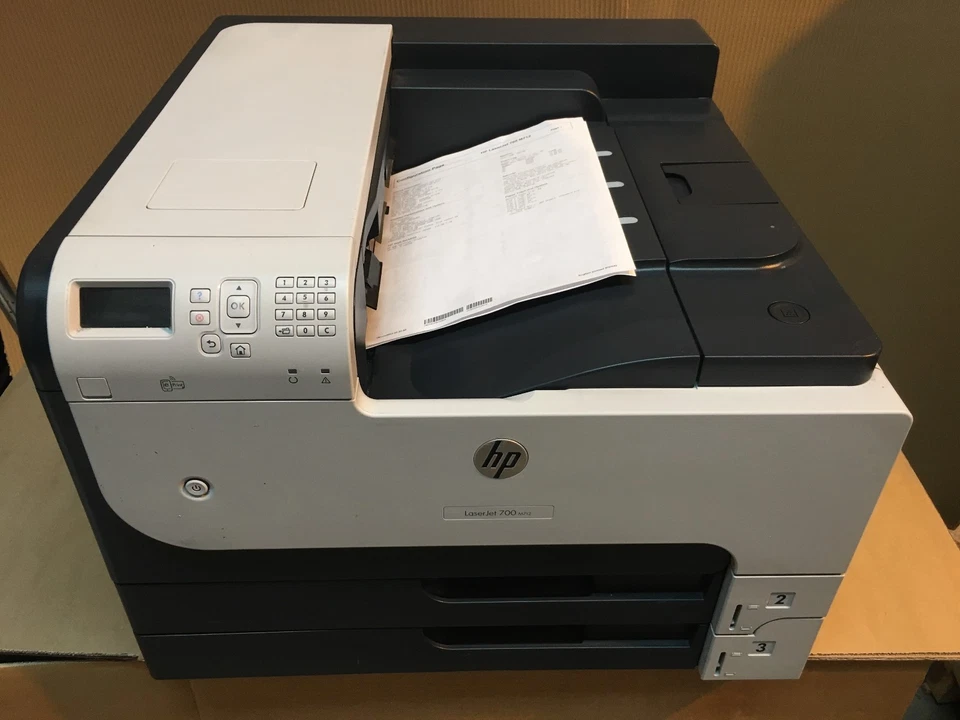 HP Enterprise M712DN M712 A3 A4 Mono USB Network Desktop Laser Printer - Image 2 of 2