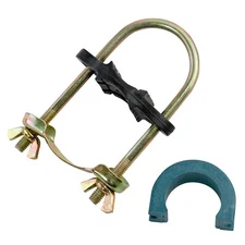 Trampoline Hinge U-Bolt Clamp Connectors for Poles up to 1.5", Legs up to 1.75"