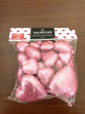 Pink Glitter FOAM Valentine's Day Hearts Filler - 27 Pieces