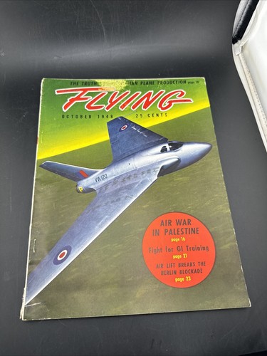 Flying Magazine (Oct 1948) Russian Aircraft, Luscombe Silvaire, Berlin Airlift