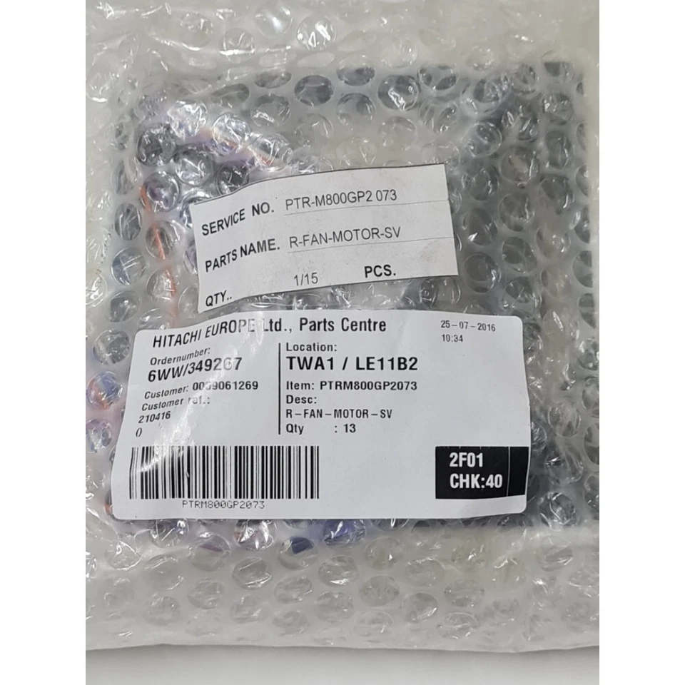 5pcs.Complete Fan Ref PTRM800GP2073 For HITACHI REFRIGERATOR - image 2 of 2