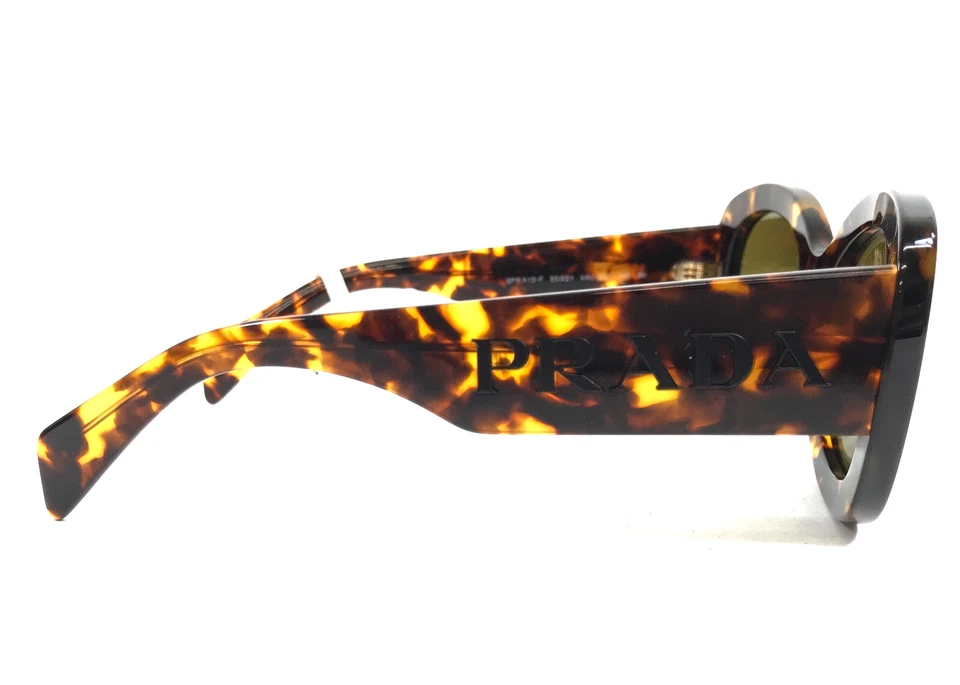 Очки солнцезащитные Prada SPRA13-F VAU-01T Havana черепаховые азиатские оправы зеленые линзы - Изображение 3 из 4